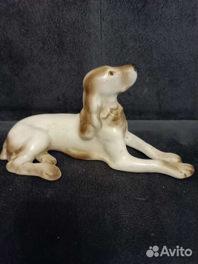 Фарфоровая статуэтка спаниеля СССР