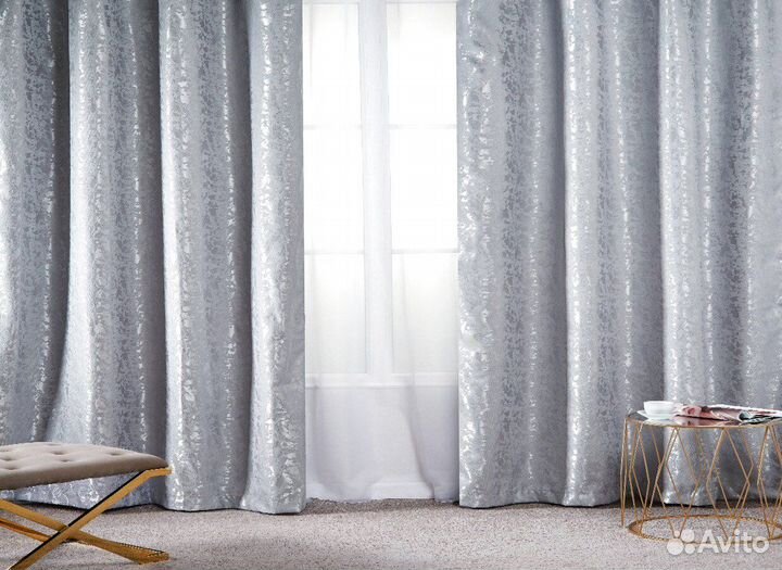 Готовые шторы мрамор