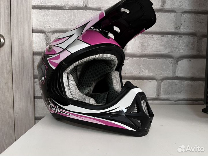 Шлем для мотоцикла кроссовый vega biper