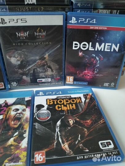 PS4 Dolmen/ Rage/ PS5 Nioh/ InFamous/ Dark Souls 3