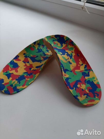 Ортопедические стельки детские, с жескими бортикам