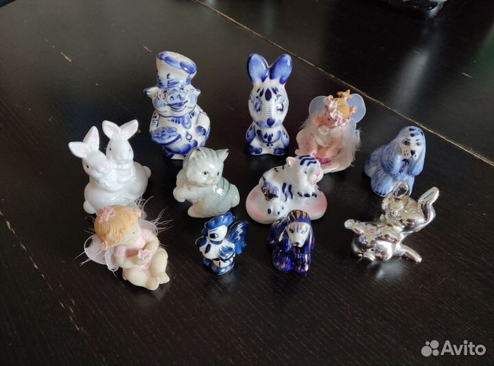 Фигурки гжель и другие