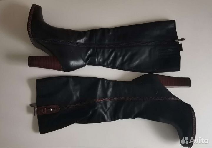 Сапоги кожаные