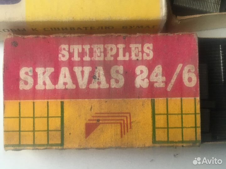 Степлер для бумаг и скобы 24/6