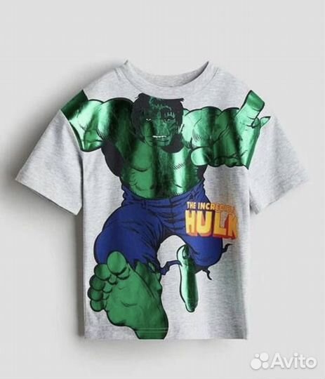 Футболка hm с халком, новая. 116