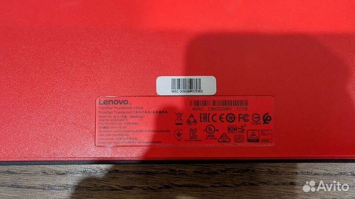 Lenovo thinkpad thenderbolt 3 dock