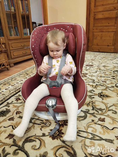 Автокресло happy baby Taurus V2 бордовое 0-4лет