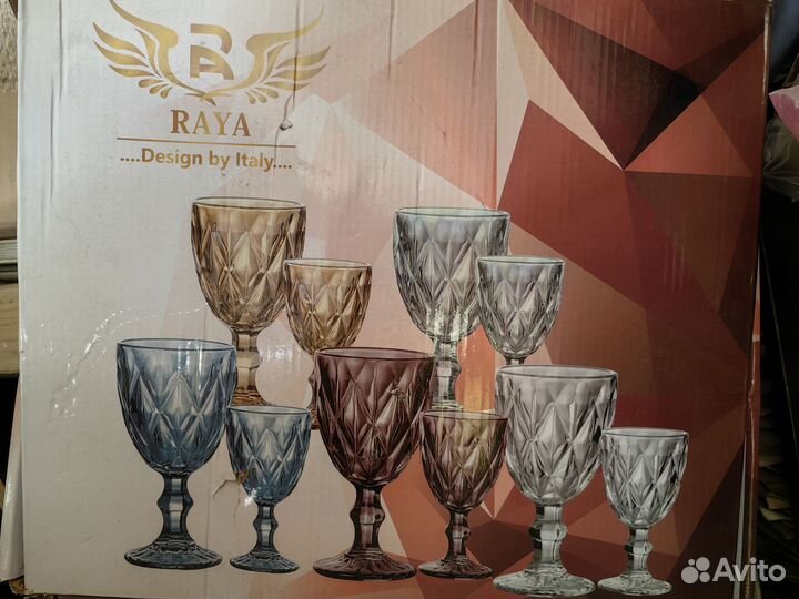 Набор, 6 бокалов и 6 рюмок