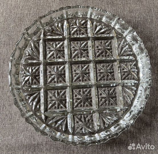 Блюдо хрустальное СССР