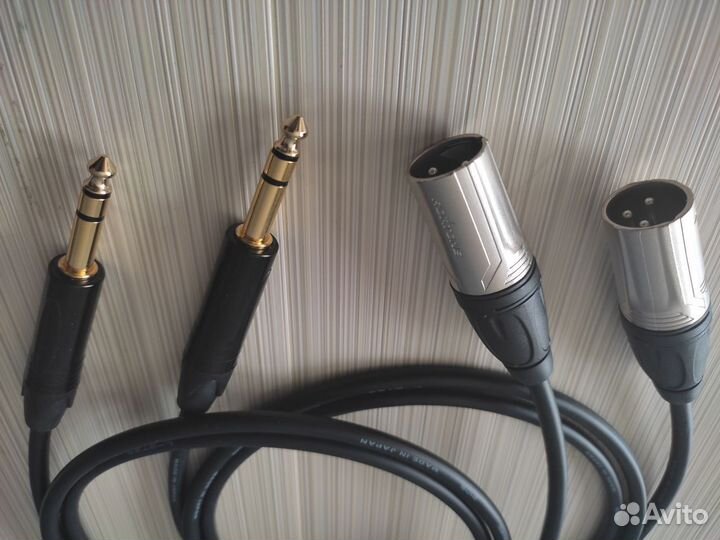 Балансные кабели TRS Jack- XLR Canare