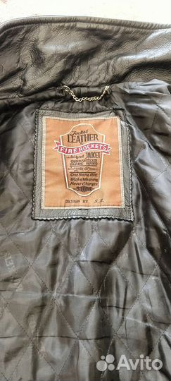 Куртка мужская leather fire rockets