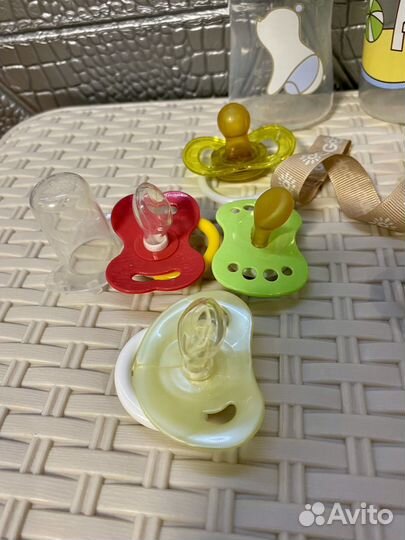 Бутылочки, пустышки, ниблер, прищепка, контейнер