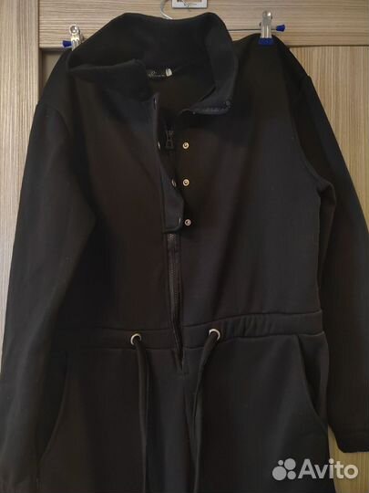 Тёплый женский флисовый комбинезон