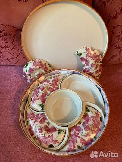 Менажница для салатов, фарфор