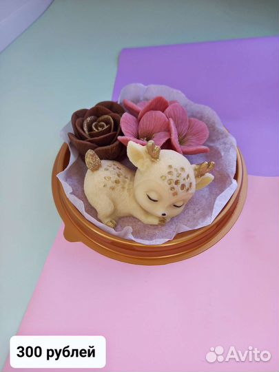 Детский букет, цветы в куполе