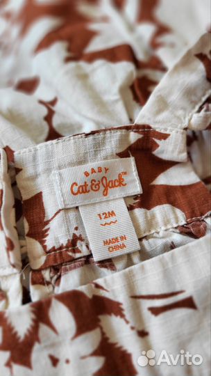 Ромпер песочник на девочку Cat&Jack 74 80