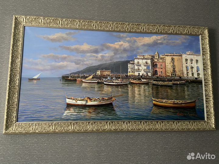Картина холст масло италия