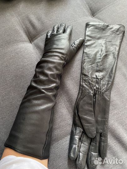 Перчатки кожаные