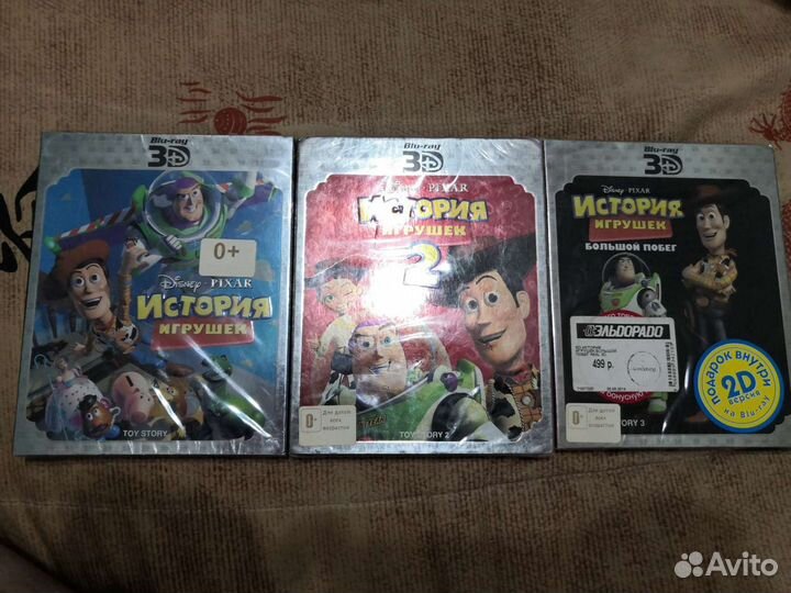 История игрушек Blu-ray 3d