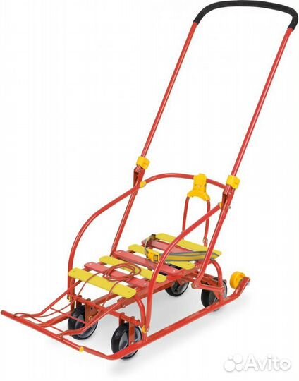 Санки детские Ника Nikki 3 складные на колёсиках