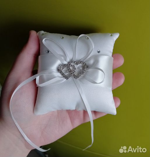 Подушечка для колец на свадьбу