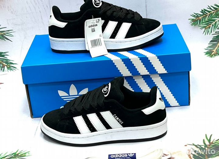 Кроссовки Adidas Campus 00s Black Люкс