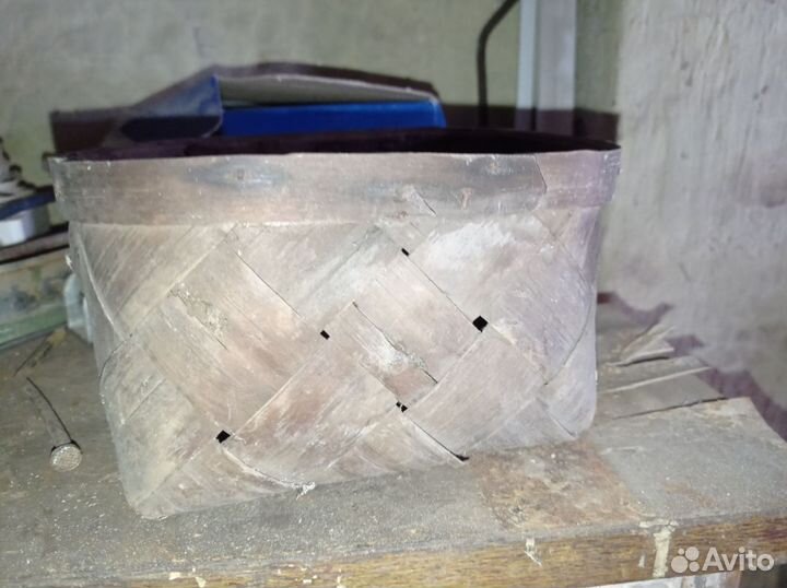 Старинное Берестовое лукошко