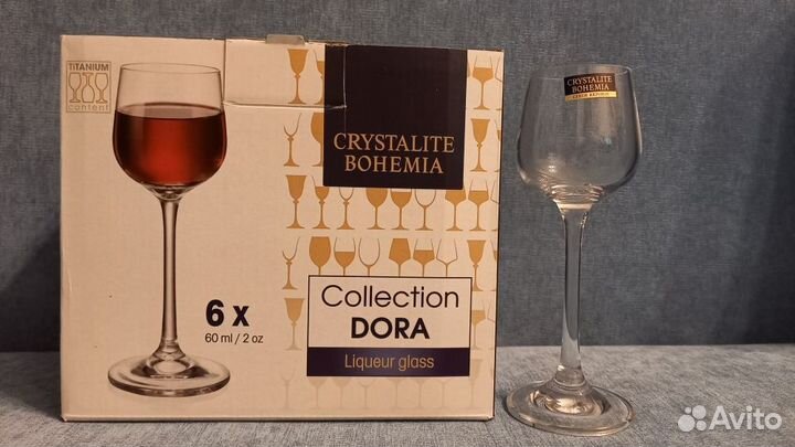Crystalite Bohemia Dora Набор рюмок для ликера, 6