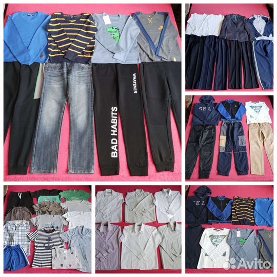 Пакетом школа,штаны,трикотаж и др. на 134-146см