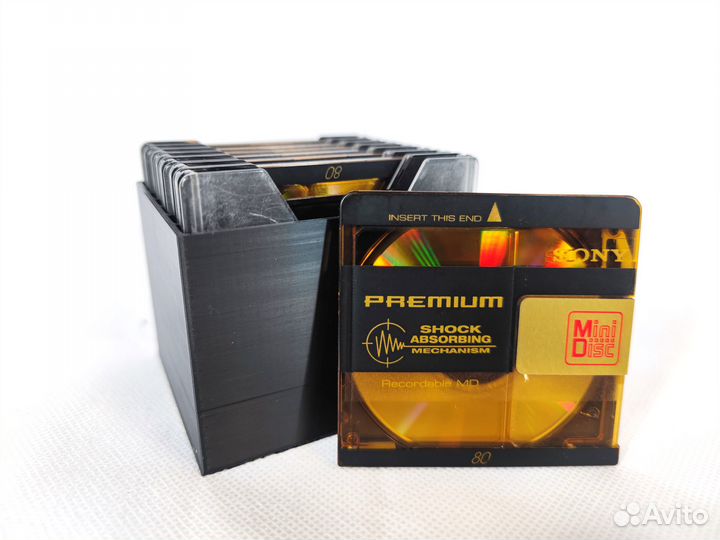 7 минидисков Sony Premium в боксе