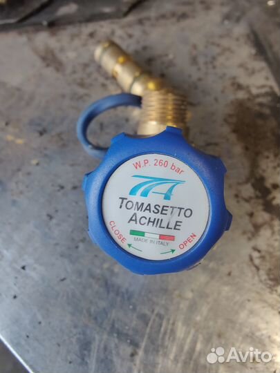Вентиль заправочный метан Tomasetto