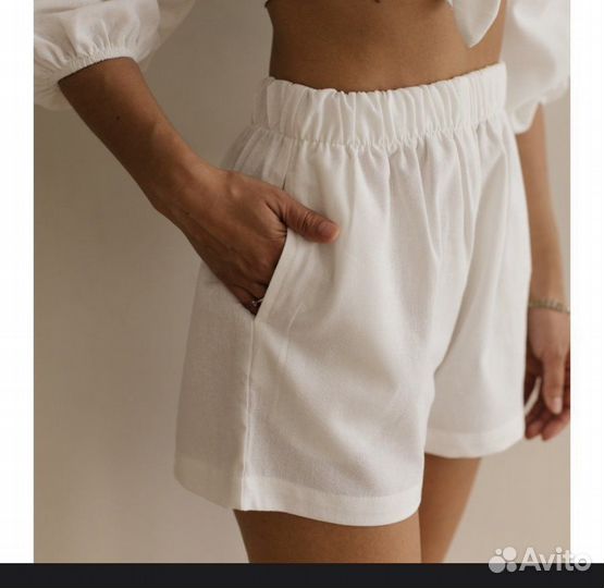 Шорты новые женские лен 40 42 44 46