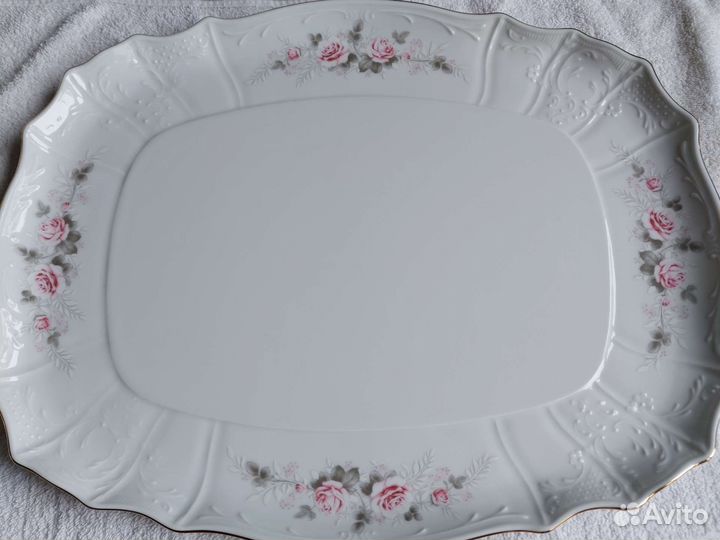 Блюдо Поднос большое Чехия Bernadotte 40см новое