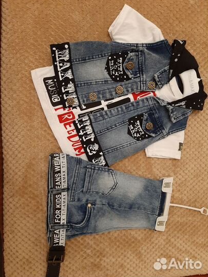 Джинсовый костюм для мальчика
