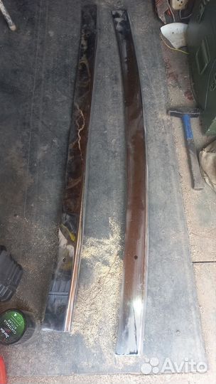 Хромовая пластина на бампер Ваз 2107