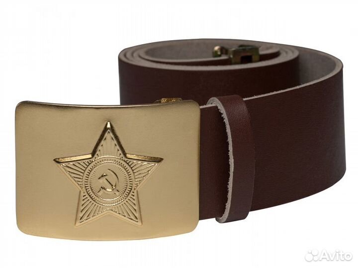 Ремень солдатский (коричневый)