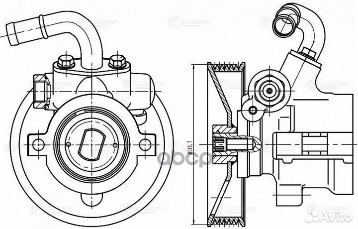 Насос гур Luzar LPS 0523 LPS 0523 luzar