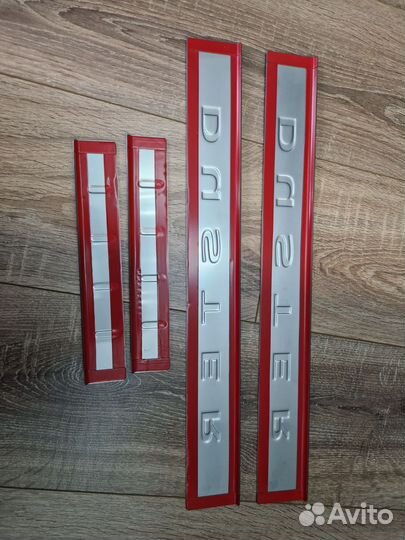 Накладки на пороги renault duster