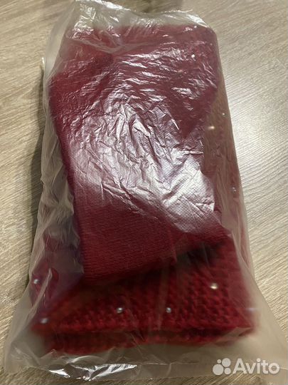 Новый комплект шапка, шарф снуд