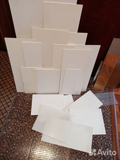 Листов.пластик для поделок пвх, зеркало,композит