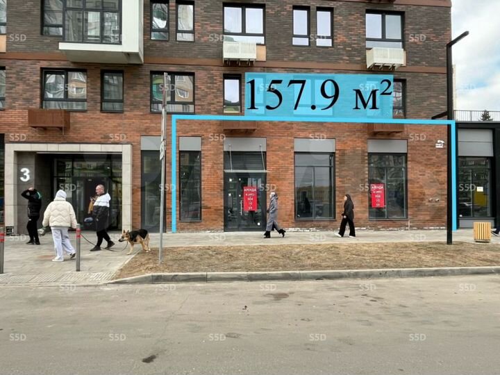 Сдам торговое помещение, 157.9 м²