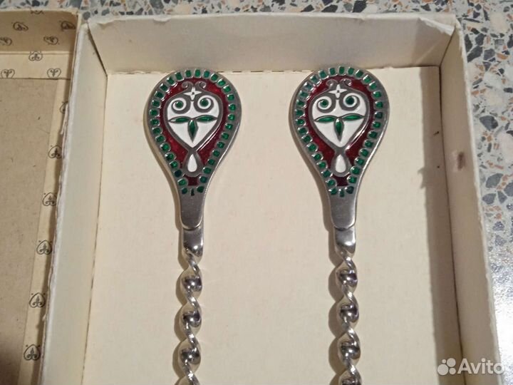 Советский набор приборов для торта новый