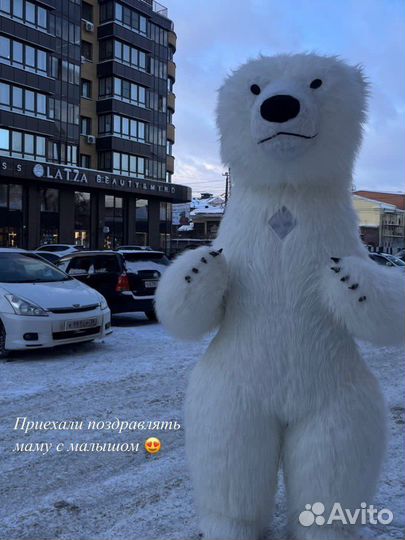 Белый Мишка поздравление