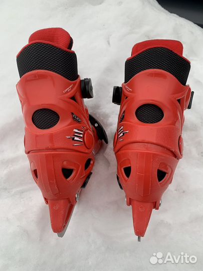 Коньки хоккейные 27-30 раздвижные