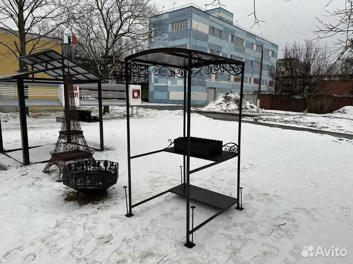 Мангал-беседка компакт