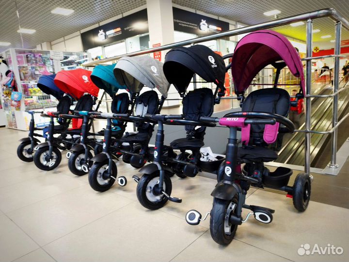 Детский трехколесный велосипед Rito Q Play синий