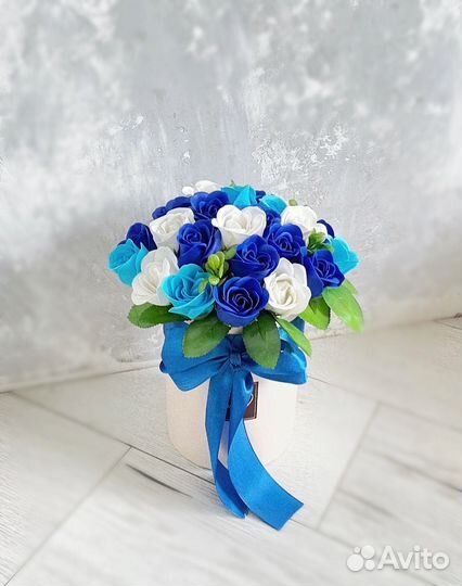 Букет из мыльных роз