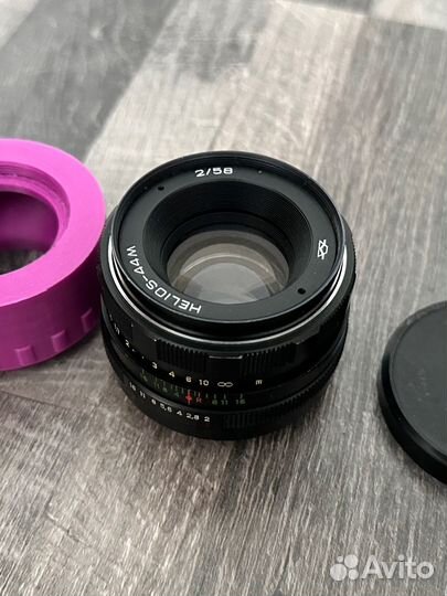 Объектив helios-44m с адаптером sony e mount