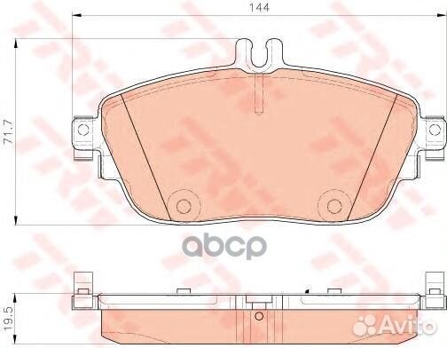 Колодки передние Mercedes W176, W246, X156 GDB1