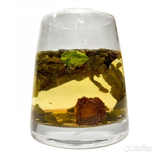 Чай зеленый с добавками Земляника со сливками